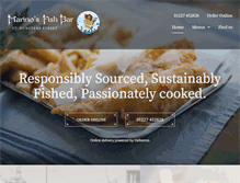 Tablet Screenshot of marino-fishbar.com